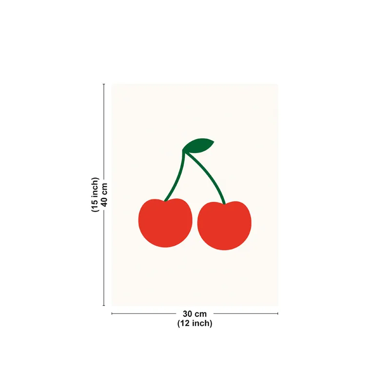 Affiche "Cerise" rouge – Design graphique moderne – 99DECO