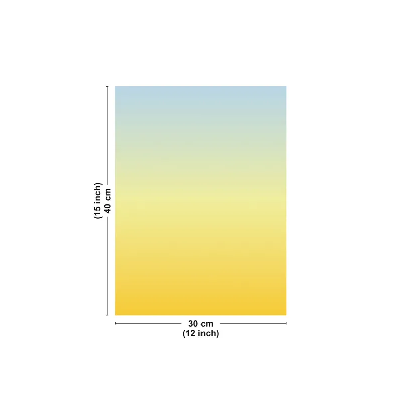Affiche "Dégradé Zenith" jaune – Collection Dégradé - 99DECO