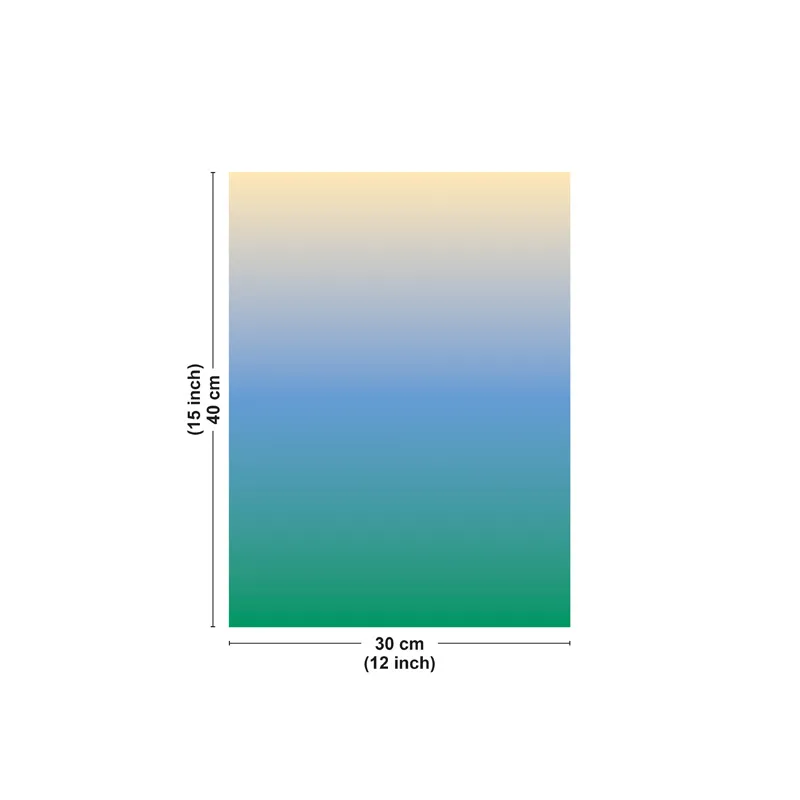 Affiche "Dégradé Horizon" vert – Collection Dégradé - 99DECO