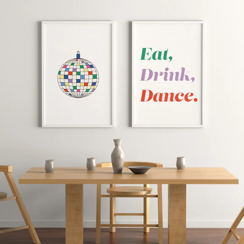 Affiche "Disco Fever" blanc – Collection Vintage - 99DECO