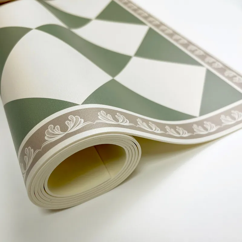 Tapis Vinyle de cuisine Rétro - Motif damier - 99DECO