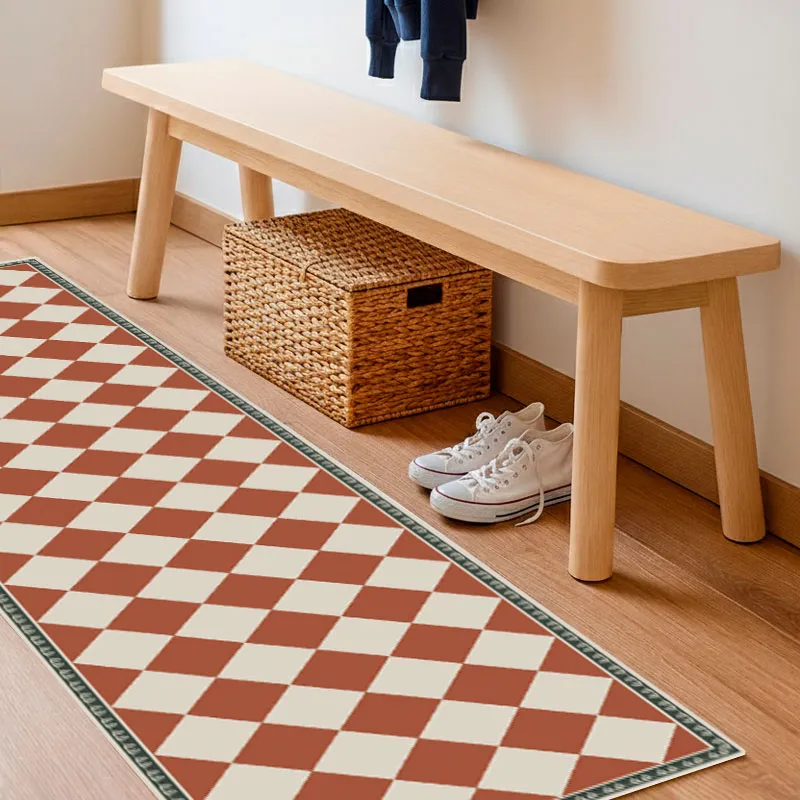 Tapis Vinyle de cuisine Rétro - Motif damier - 99DECO