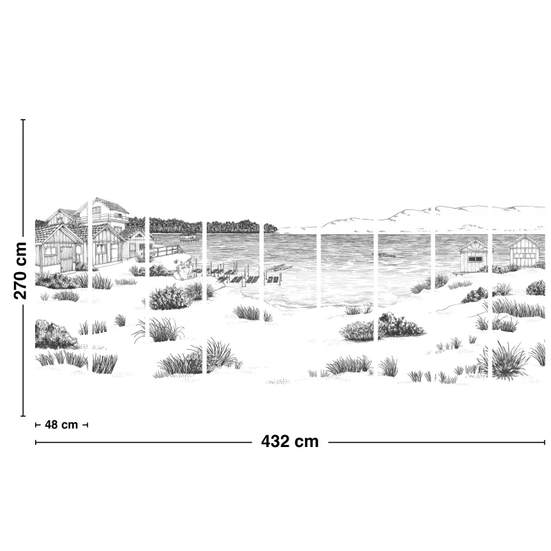 Papier peint panoramique Cap Ferret – 99DECO