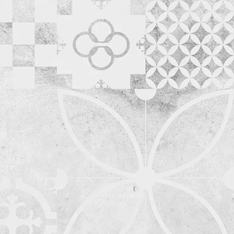 Crédence cuisine aluminium effet carreaux de ciment | 99DECO