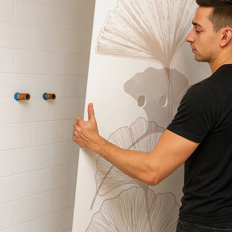 Panneau mural de douche Gingko - Design végétal naturel | 99DECO