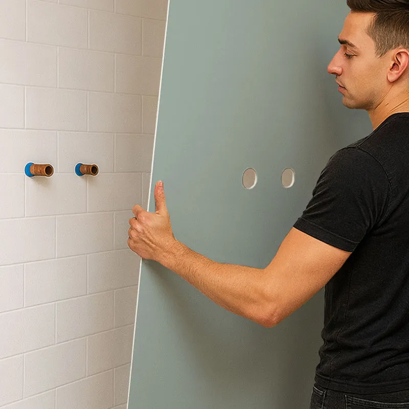 Panneaux muraux de douche - Essentiel Vert clair | 99DECO