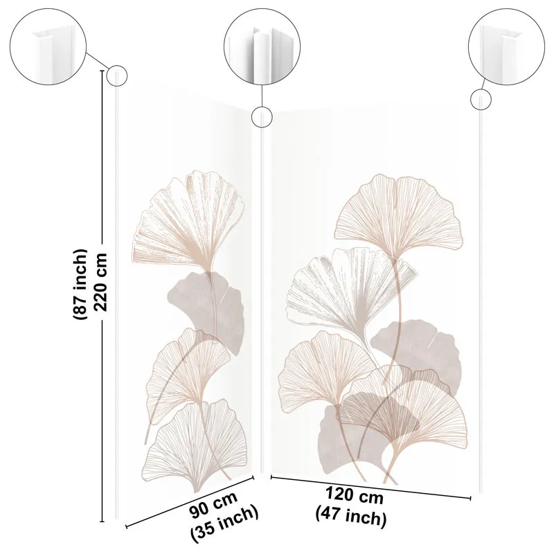 Panneau mural de douche Gingko - Design végétal naturel | 99DECO