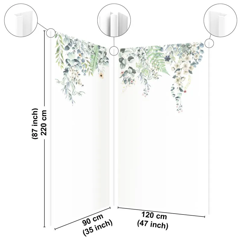 Panneau mural de douche Eucalyptus in Rain - Ambiance naturelle | 99DECO