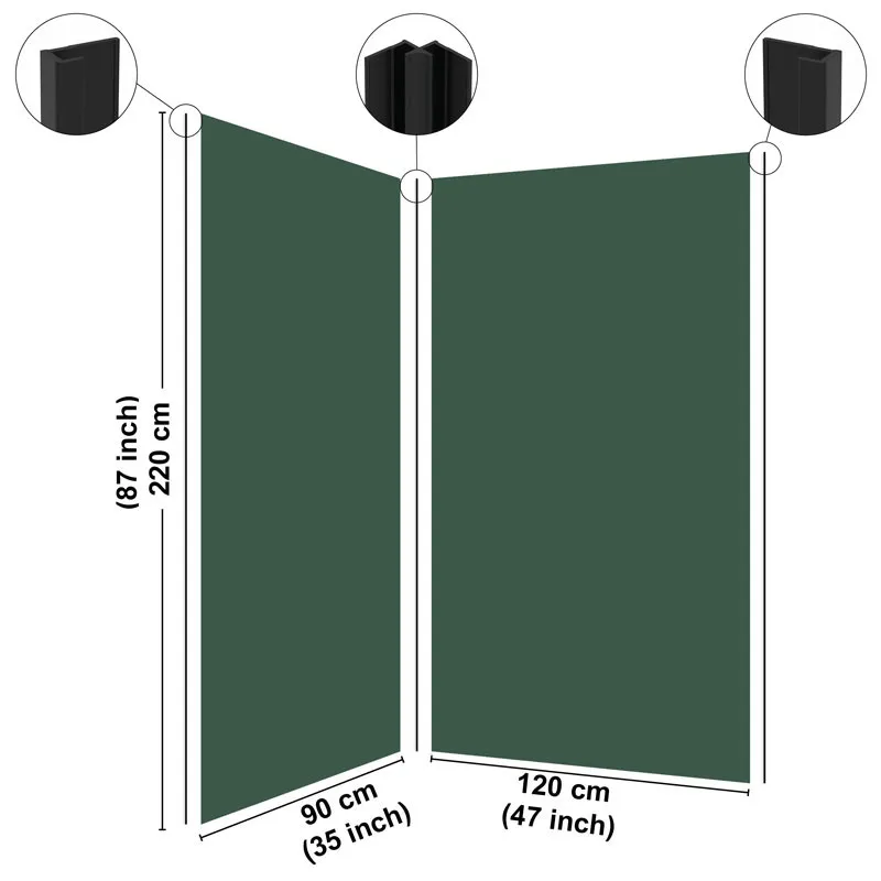 Panneau mural de douche Essentiel - Vert Forêt | 99DECO