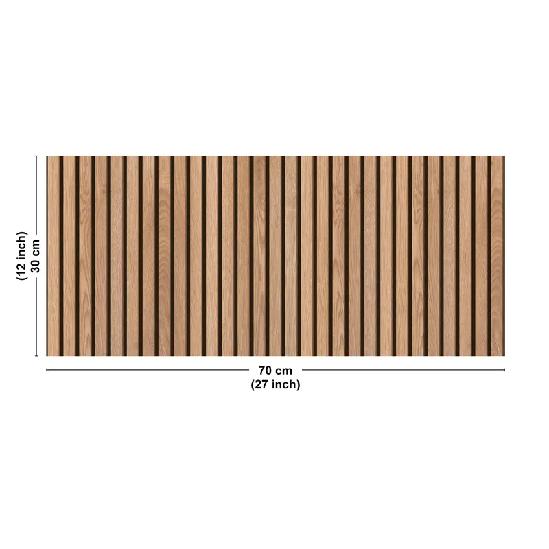 Crédence salle de bain Japandi en PVC 3 mm – effet bois – 99DECO