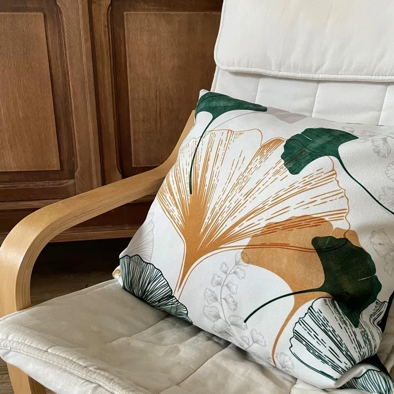 Coussin Gingko - Élégance naturelle made in France - 99DECO