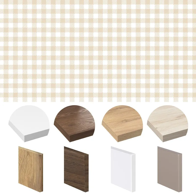 Crédence Carreaux Vichy Beige en aluminium - Motif vichy - 99Déco