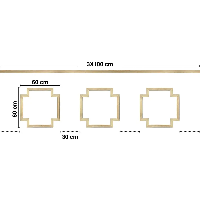 Moulure Chic Ambre A en Bois pour Décor Moderne | 99 Déco