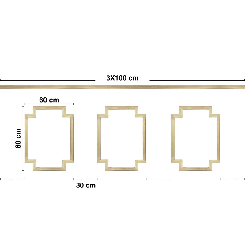 Moulure Chic Salomé A en Bois pour Décor Moderne | 99 Déco