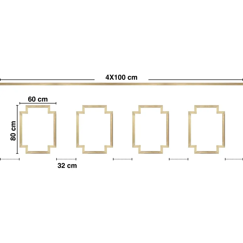 Moulure Chic Salomé B en Bois pour Décor Moderne | 99 Déco