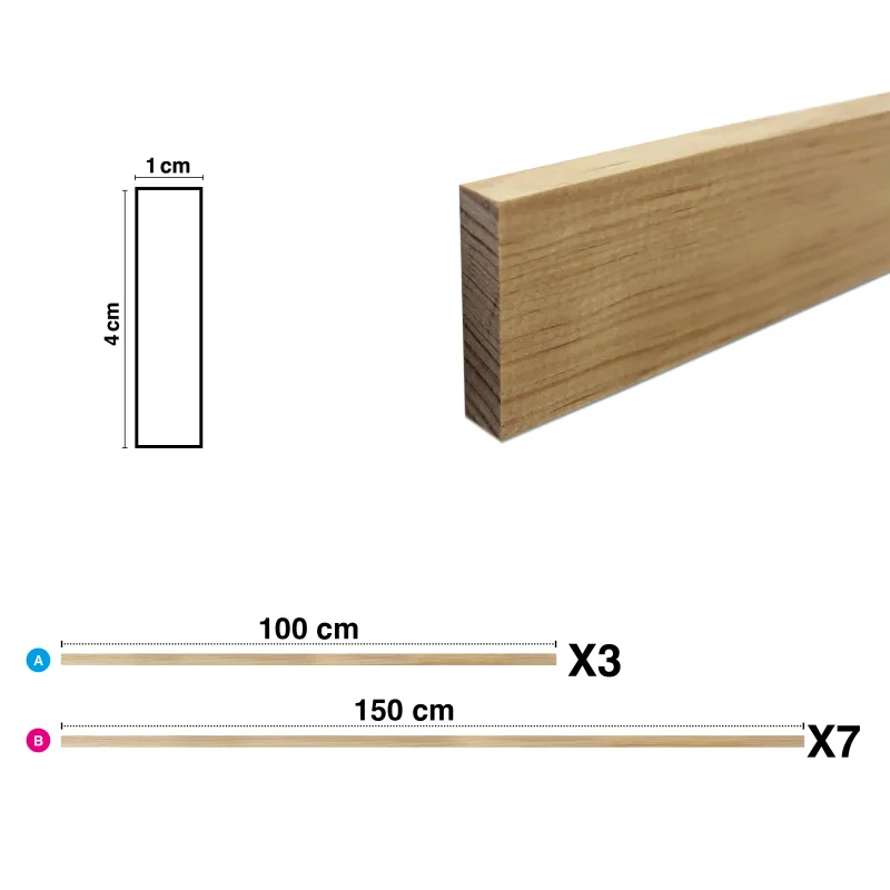 Moulure Chic Gabrielle B en Bois pour Décor Moderne | 99 Déco