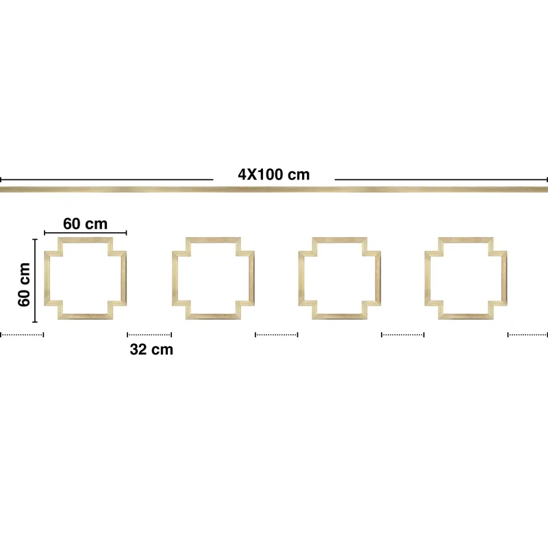 Moulure Chic Ambre B en Bois pour Décor Moderne | 99 Déco