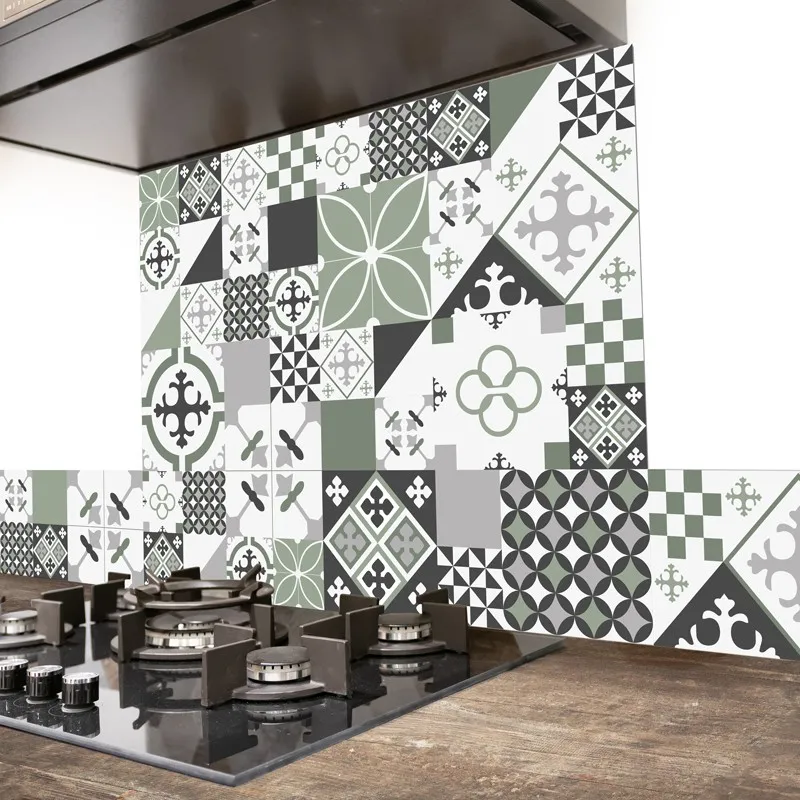 Crédence cuisine Ciment Style en aluminium composite – 99Déco