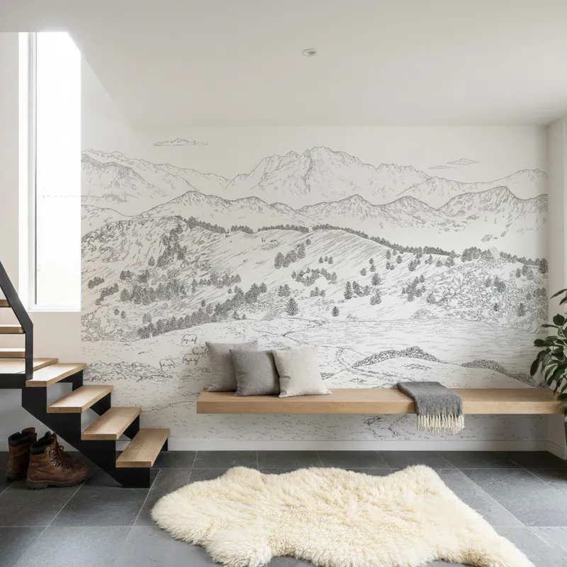 Papier peint panoramique Pyrénées - Paysage montagne - 99 Déco