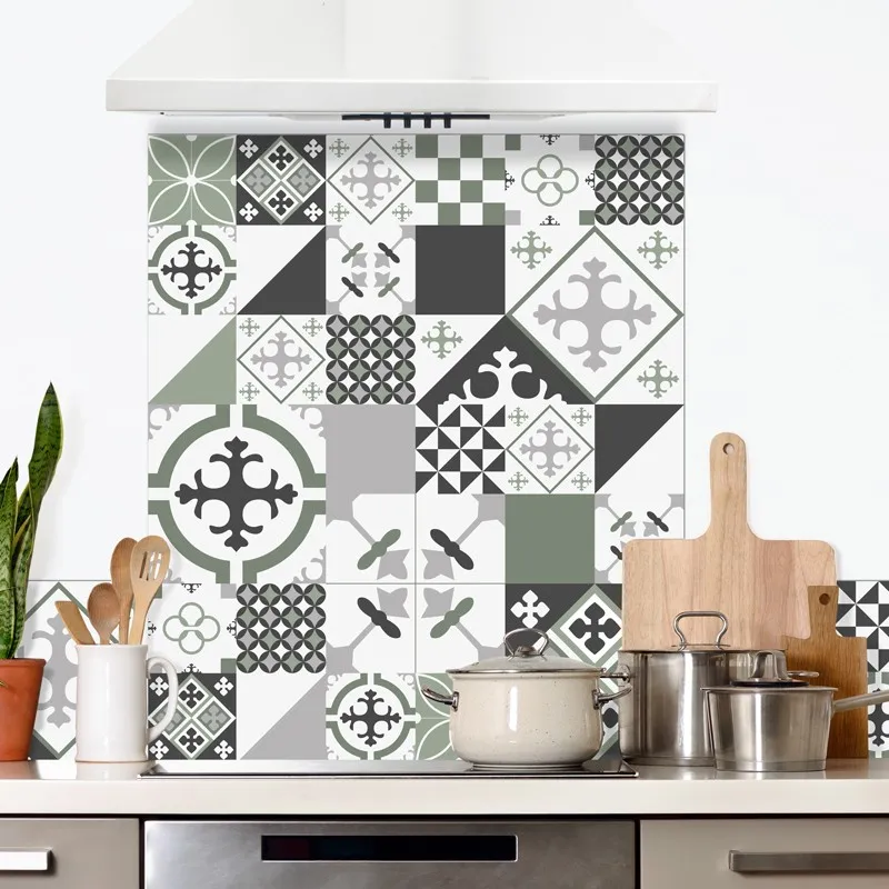 Crédence cuisine Ciment Style en aluminium composite – 99Déco