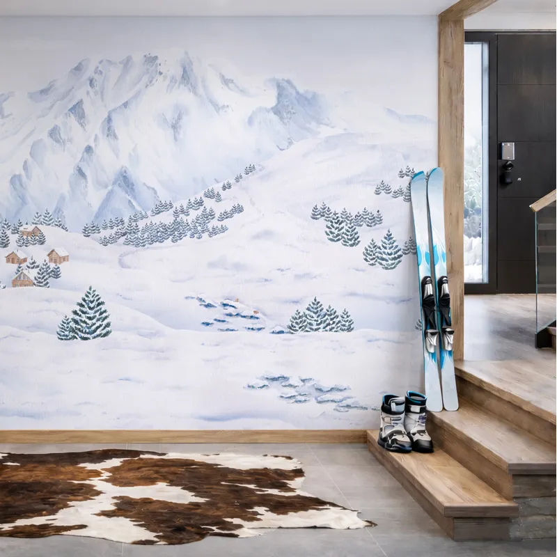 Papier peint panoramique Les Alpes - Paysage montagne - 99 Déco