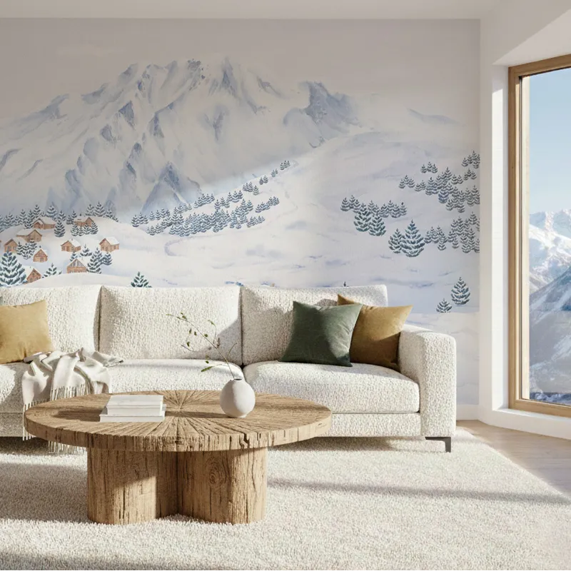 Papier peint panoramique Les Alpes - Paysage montagne - 99 Déco