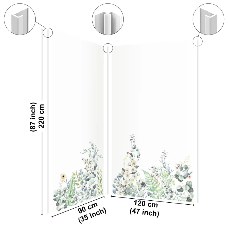 Panneau mural Flowers in Rain - Élégance florale | 99DECO