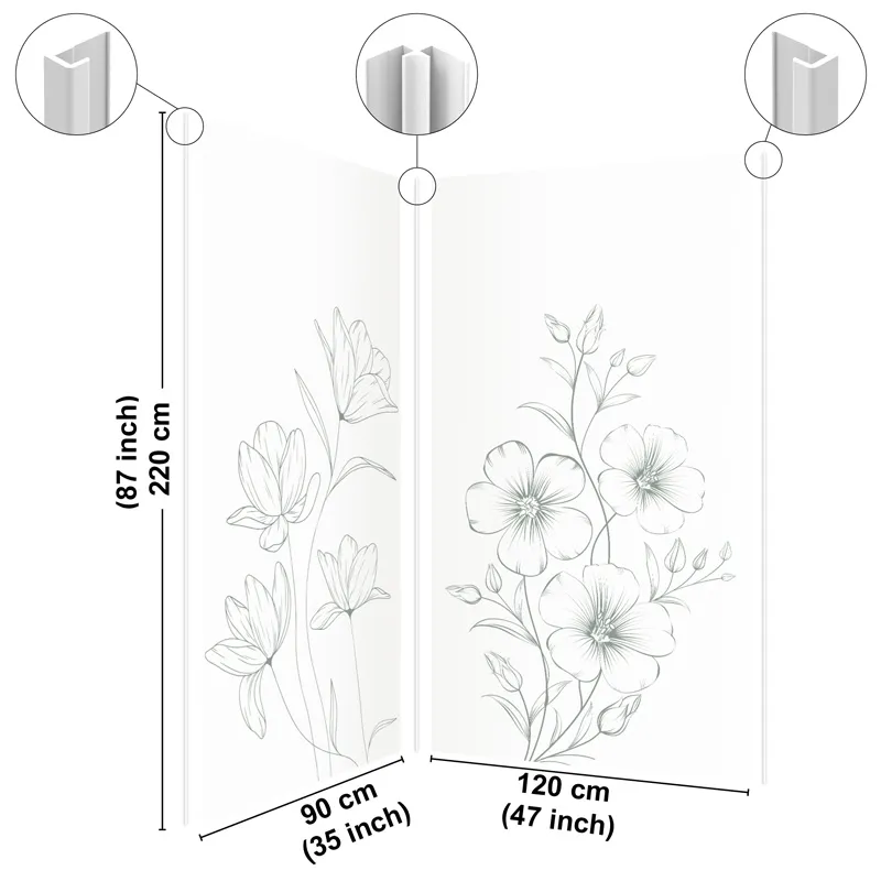 Pack panneau mural – Charme – motif végétal | 99DECO