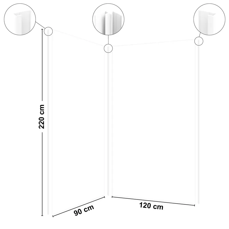 Panneaux muraux de douche - Essentiel Blanc | 99DECO