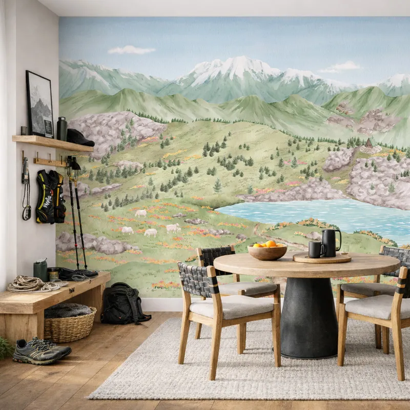 Papier peint panoramique Pyrénées - Paysage montagne - 99 Déco