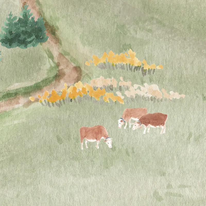 Papier peint panoramique Les Alpes - Paysage montagne - 99 Déco