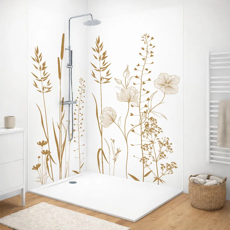 Panneau mural douche Végétalist - Coloris Kola| 99DECO