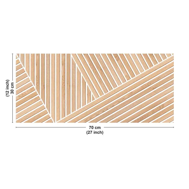 Crédence salle de bain Ikigai Blanc en PVC et Aluminium – effet bois – 99DECO