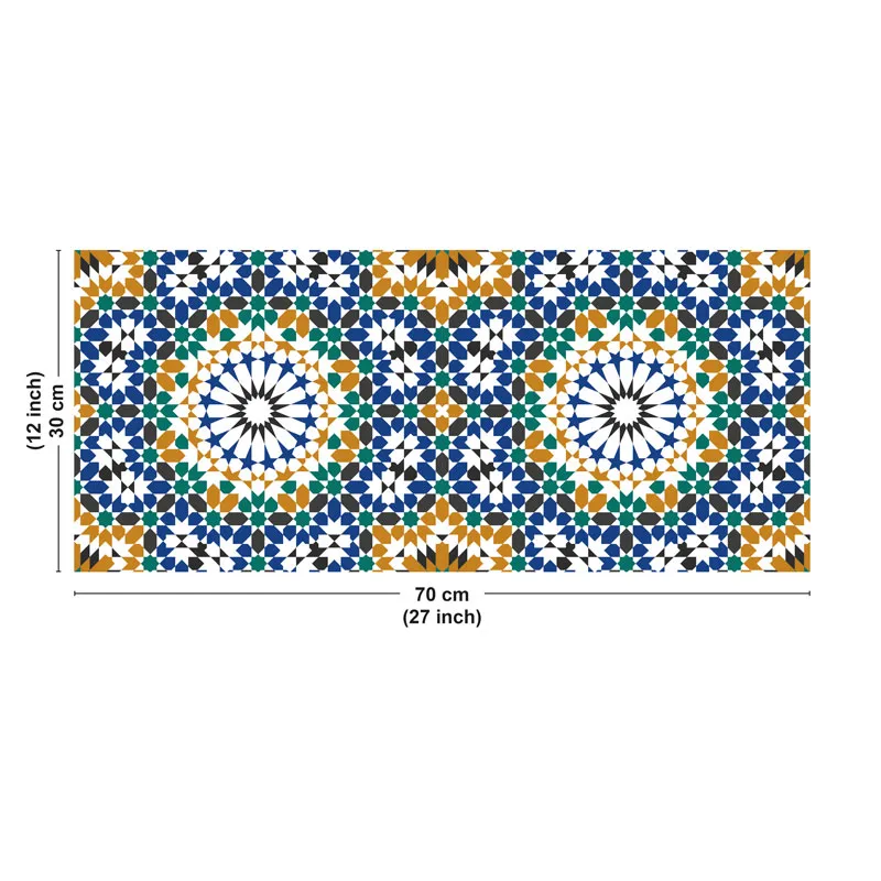 Crédence salle de bain Zeljane en PVC et Aluminium – effet mosaïque – 99DECO