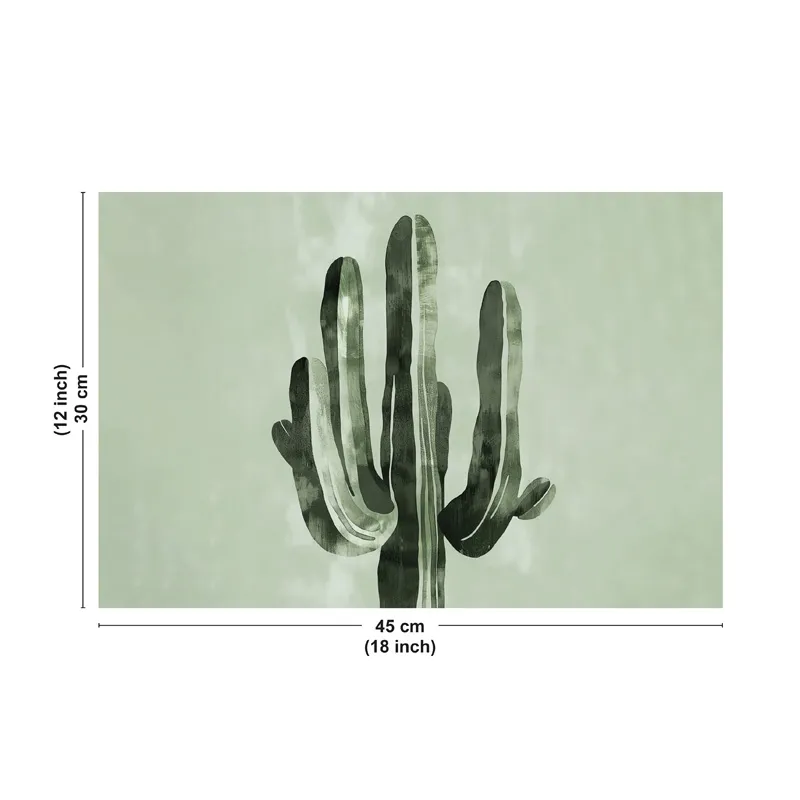Set de table Cactus Vert - Motif végétal vert sauge - 99 Déco