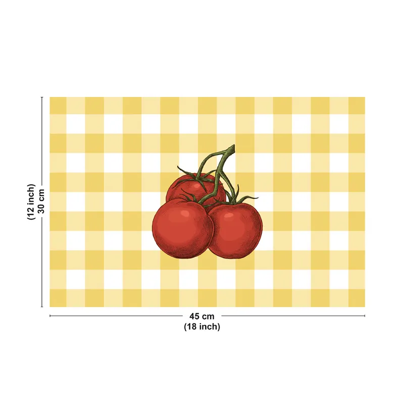Sets de table vichy tomates