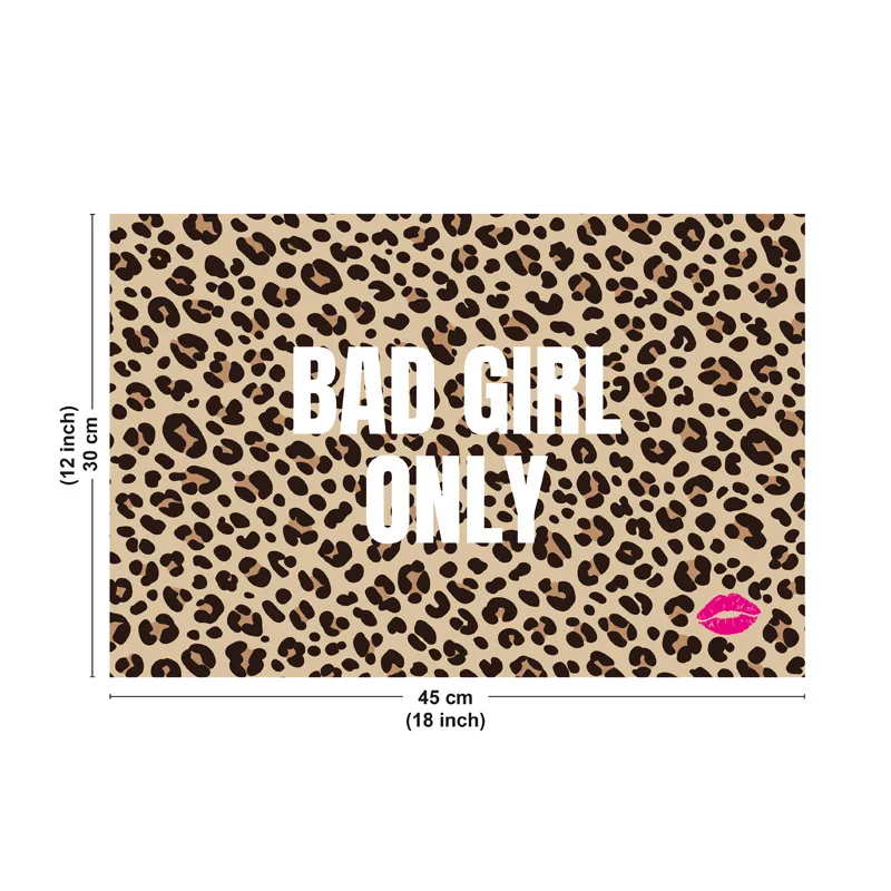 Set de table Bad Girl Only - Motif léopard - 99 Déco