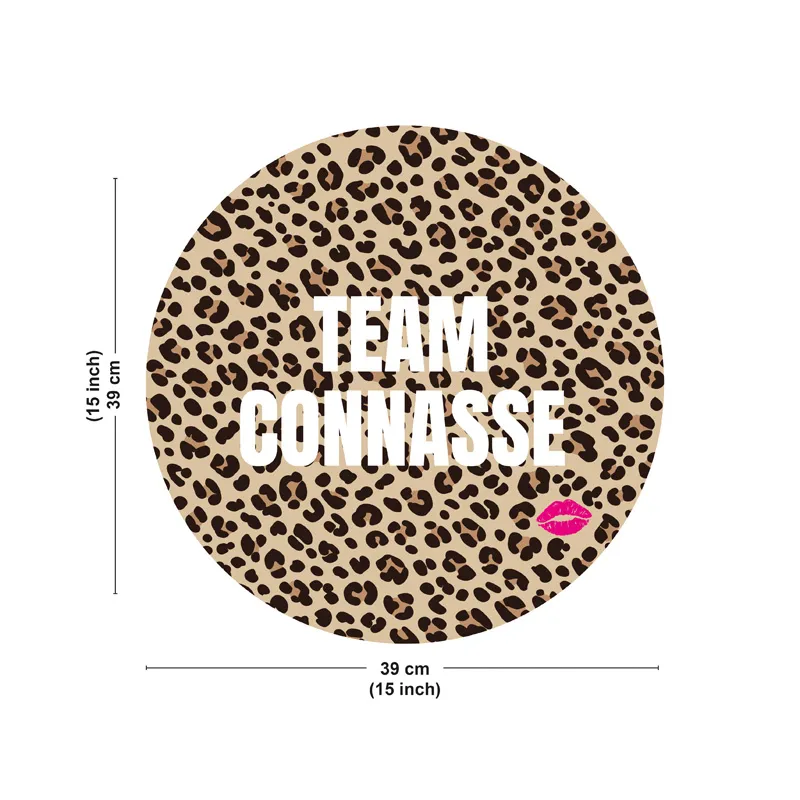 Set de table Team Connasse - Motif léopard - 99 Déco