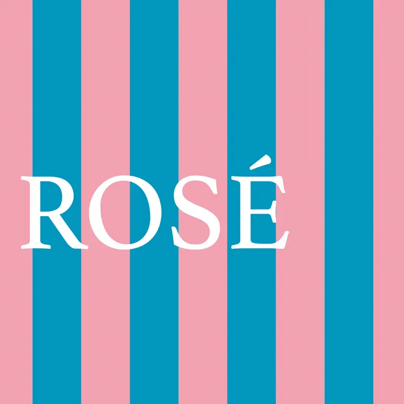 Set de table Rosé - Motif rayures rose et bleu - 99 Déco