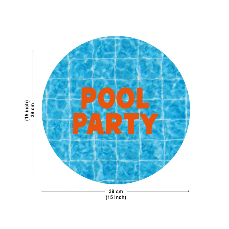 Set de table Pool Party - Motif effet piscine bleu - 99 Déco
