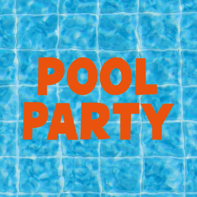 Set de table Pool Party - Motif effet piscine bleu - 99 Déco