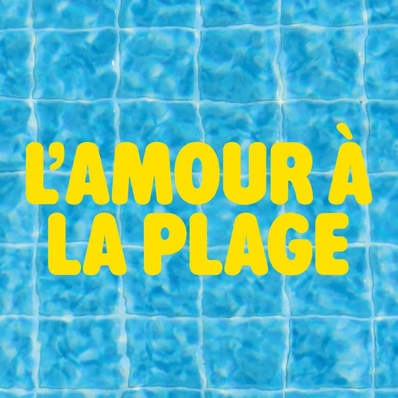 Set de table L'amour à la plage - Effet piscine bleu - 99 Déco