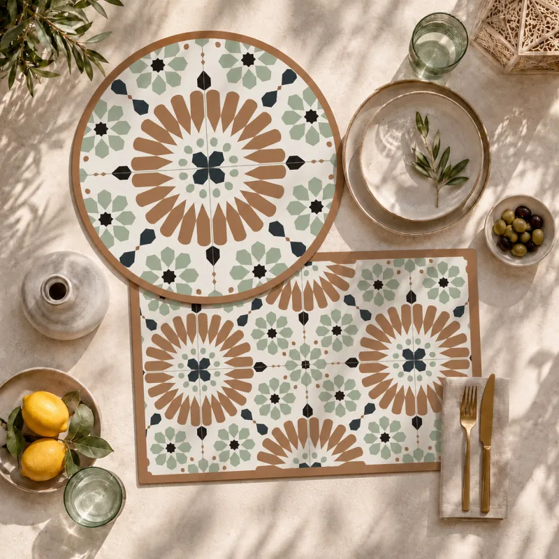Set de table Marsiho - Motif carreaux zellige - 99 Déco