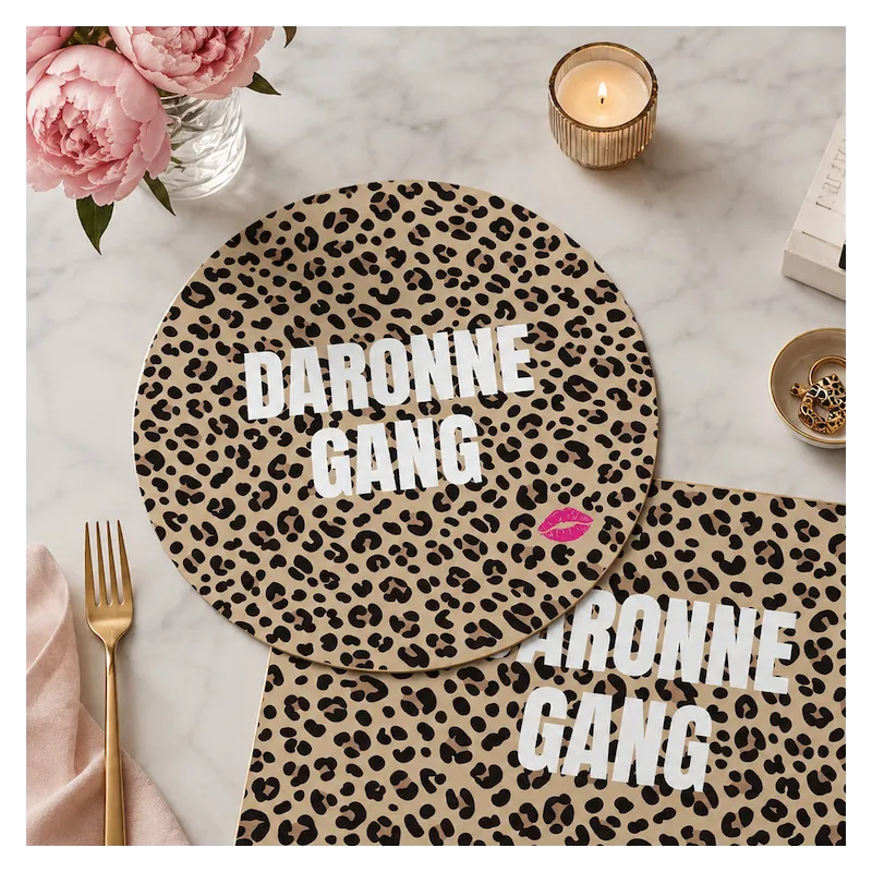 Set de table Daronne Gang - Motif léopard - 99 Déco
