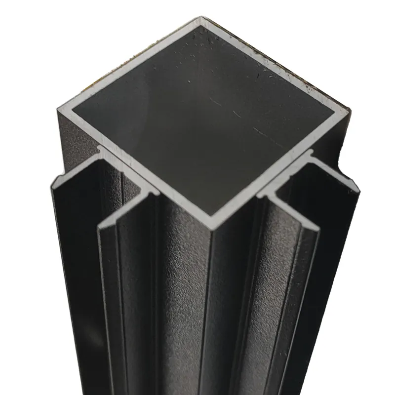 Kit poteau d'angle noir pour verrière intérieure aluminium | 99 Déco