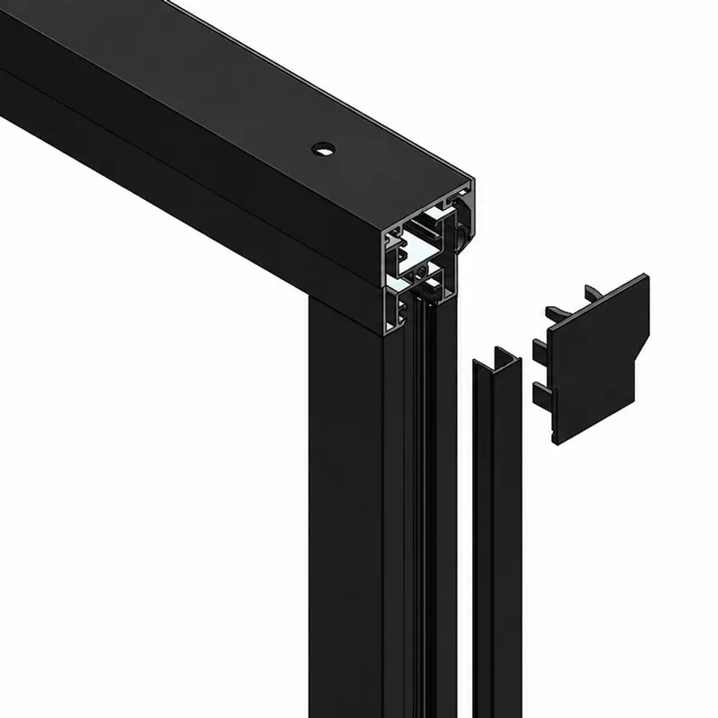 Kit de finition noir pour verrière intérieure aluminium | 99 Déco