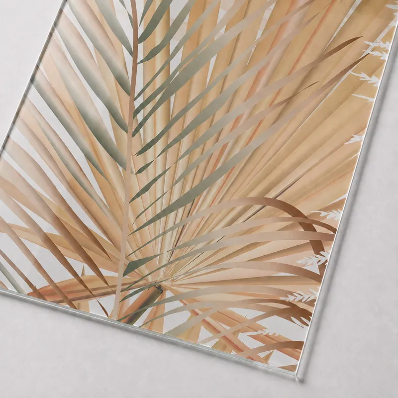 Verrière intérieure décor végétal Gaïa - Aluminium noir mat - 99 Déco
