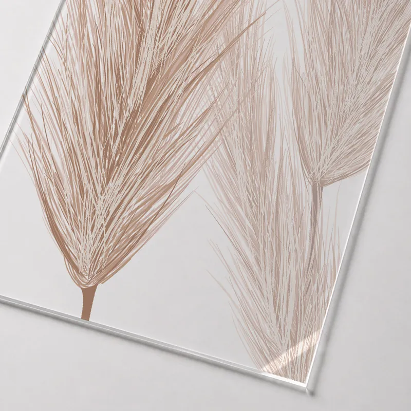 Verrière intérieure décor Pampa - Aluminium noir mat - 99 Déco