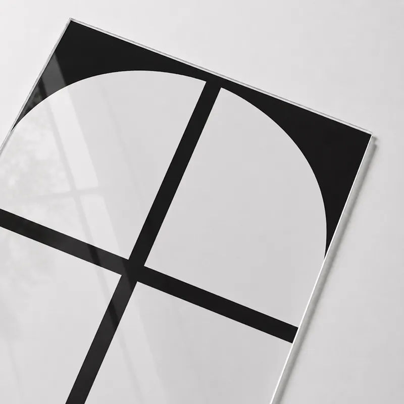 Verrière intérieure graphique Empire - Aluminium noir mat - 99 Déco