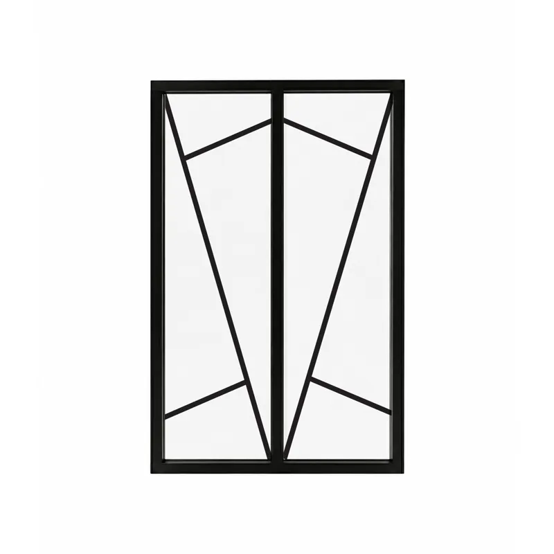 Verrière intérieure graphique Prisme - Aluminium noir mat - 99 Déco
